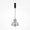 MAYTONI MOD185PL-L6B3K5 Závesné LED svietidlo BANGKOK 230V, 12W, 3000K, 1300lm, CRI80, IP20, 25cm, čierna/dymová