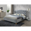 SIGNAL MEBLE Manželská posteľ 160x200 ASPEN VELVET sivá, sivá bluvel 14