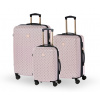 Cestovný kufor BERTOO Torino - ružový SET 3v1