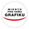 500 ks Nálepky papierové s logom kruh 10 x 10 cm