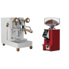 Lelit MaraX3 PL62X3, white + Eureka Mignon Specialita Smart, CR ferrari red