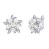 Stříbrné náušnice Rebecca s pravými perlami a Brilliance Zirconia FW3667EW