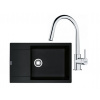 FRANKE SETG260O fragranitový drez 780x500 mm MRG 611-78 BB Onyx+batéria FS 3229.031 Chróm FRA 114.0700.724