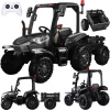mamido Detský elektrický traktor s prívesom Blast 4x4 čierny