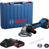 Bosch Akumulátorová uhlová brúska GWS 18V-8, 125 mm, kufor, 2x aku 4 Ah 06019N9020