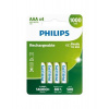 Philips dobíjecí baterie AAA 1000mAh, NiMH - 4ks R03B4RTU10/10