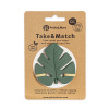 PETITE&MARS Hryzačka silikónová TAKE&MATCH Misty Green 0m+