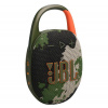 JBL CLIP 5 bluetooth prenosný reproduktor (v5.3, 1400mAh vnútorná batéria, 7W, IP67 vodotesný, maskovací vzor) TMAVOZELENÝ