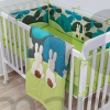 Súprava do postieľky Joy Rabbits Green toT's-smarTrike zajačiky hniezdo, paplón a plachta zelená od 0 mes