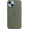 Apple iPhone 14 Plus Silicone Case with MagSafe - Olive MQUD3ZM/A