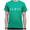 Fajntričko Triko - EKG lyže/bežky/skialp, Farba zelená, Strih/ Variant Pánsky/UNISEX
