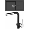 Set Sinks G195N6 (dřez Infinity 860 NANO Nanoblack N6 + baterie Mix 3 P Nanoblack N6)
