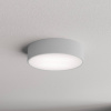 TEMAR LIGHTING Stropné svietidlo Cleo 300, sivé, senzor, IP54, Ø 30 cm, kov - CLEO 300 IP54 GREY MOTION SENSOR