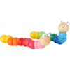 Small Foot Ohybná húsenica malá 1 ks Červená