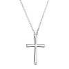Strieborný náhrdelník jednoduchý kríž 62038