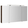Sapho MIRRÓ galérka s LED osvetlením, 3x dvierka, 120x70x16cm, borovica rustik, MC121-0016