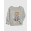 GAP Baby sveter Brannan Bear Sivá 0-3M Sivá Sivá