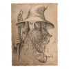Weta Workshop The Hobbit Art Print Portrait of Gandalf The Grey 21 x 28 cm