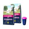 EUKANUBA Growing Puppy Small Breed chicken 2x3kg + 4,5 kg nádoba na potraviny ZADARMO