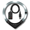 LEUCHTIE Easy Charge USB LED svietiaci obojok biely 40 cm