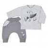 Dojčenské bavlnené tepláčky a tričko Koala Birdy sivé - 74 , Sivá