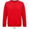 SOL´S SPACE / Unisex bio raglánová mikina - red M