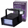 LED DISKOTÉKOVÝ STROBOSKOP BATÉRIOVÉ NAPÁJANIE 3 REŽIMY RÝCHLOSTI VÝKONNÁ BIELA