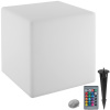 tectake 405351 svietiaca kocka luminous cube, led, s diaľkovým ovládaním - s (35 x 35 x 35 cm)