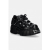 Kožené tenisky New Rock VINTAGE FLOWER NEGRO, TOWER NEGRO ACERO + l