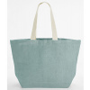 Westford Mill Plážová jutová taška WM466 Duck Egg Blue 35 x 37 x 18 cm