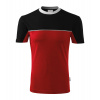 MALFINI COLORMIX 109 / Viacfarebné unisex tričko - červená/čierna XL