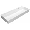 GSI KUBE X keramické dvojumývadlo 120x47cm, brúsená spodná hrana, biela ExtraGlaze 94249211