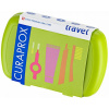 Curaprox Travel Set zubná kefka + CPS medzizubné kefky 2 ks + zubná pasta 10 ml darčeková sada Farba: Zelená