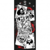 Dverová fototapeta - DV0324 - Kostra – karty 91cm x 211cm - Vliesová fototapeta