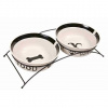 Trixie Set keramických misiek so stojanom 2 x 2,6 l 25 cm