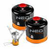 NEO TOOLS Turistický plynový horák + 2 plynové kartuše 20-036