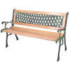 Lavička GODIVA, záhradná, drevo/plast, 122x54x73 cm