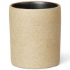 ferm LIVING Pohár na zubné kefky BON 6,5 cm, piesková, porcelán