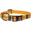 Obojok pre psa Karlie Art Sportiv Mix & Match prúžky M 20 mm 40-55 cm oranžový