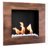 Závesný biokrb BIO FLAME 40 x 40 x 12 cm, hnedý