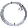 DRAGONWINCH Ocelové lano 10m 4,5 mm s hákem Dragon Winch