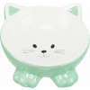 TRIXIE Keramická miska ergonomická 0.15 l/ø 14 cm, vyvýšená, tvar kočka