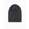 Ombre Men's winter cotton knit beanie hat - graphite melange šedá One size Ombre 5902228999560