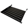 ALANTEC Alantec SA-P-19-1U-550-4-C-02 Pevná polica 19 1U hĺbka 550 mm čierna