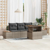 zahrada-XL Záhradný jedálenský set 5 pcs Šedá, hnedá 100 x 55 x 73 cm 3350021