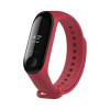 FIXED Silikonový řemínek Silicone Strap pro Xiaomi Mi Band 3/4, růžový
