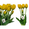 TULIPANY Silikonowe Gumowane jak Żywe Premium Tulipan 40 cm 5 sztuk żółte