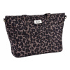 Prebaľovacia taška ku kočíku Madrid Changing Bag Leopard Beaba s prebaľovacou podložkou a popruhmi ku kočíku s leopardím vzorom