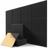 AKUSTICKÉ IZOLAČNÉ PANELY HRUBÉ 30X30X0,9 ČIERNE SAMOLEPIACE 12 KUSOV
