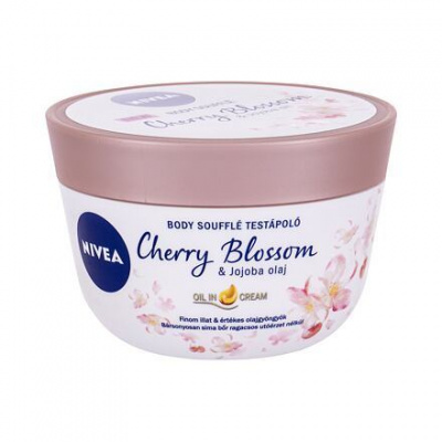 Nivea Body Soufflé Cherry Blossom & Jojoba Oil hydratační tělové suflé 200 ml pro ženy